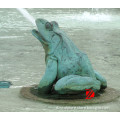 bronze frog fountain for garden decor